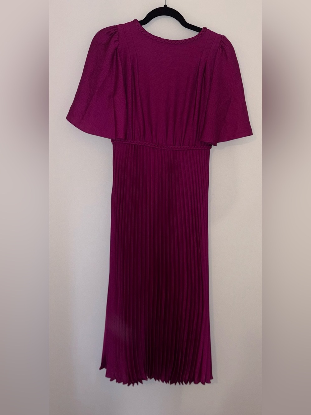 Sezane Robe Florencia in Fuschia Midi Dress Size FR34/US0 NWT - Picture 3 of 6